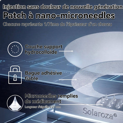 Certifié CE & Certifié BPF | 👑Patch avancé à nano-micro-aiguilles 15-EN-1 Solaroza® au Moringa & Berbérine | Prouvé scientifiquement | Formule 10-en-1 | Résultats en 5 jours 🌿