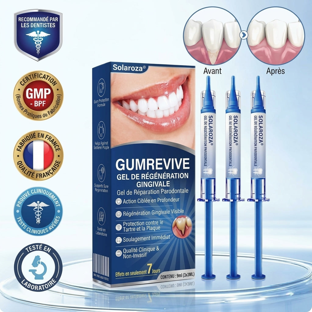 🦷⚡Solaroza® Gel Réparateur Parodontal – Régénération des Gencives