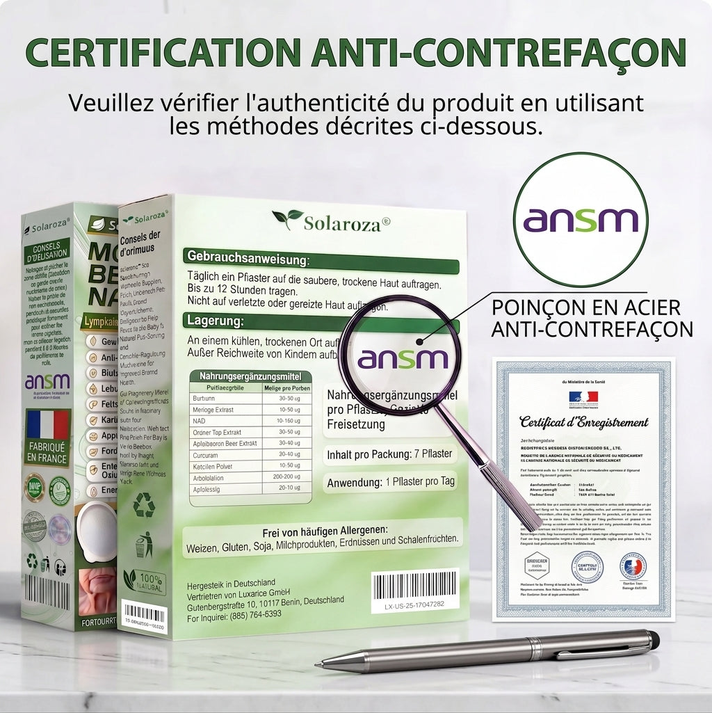 Certifié CE & Certifié BPF | 👑Patch avancé à nano-micro-aiguilles 15-EN-1 Solaroza® au Moringa & Berbérine | Prouvé scientifiquement | Formule 10-en-1 | Résultats en 5 jours 🌿