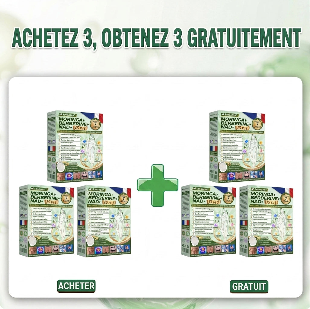 Certifié CE & Certifié BPF | 👑Patch avancé à nano-micro-aiguilles 15-EN-1 Solaroza® au Moringa & Berbérine | Prouvé scientifiquement | Formule 10-en-1 | Résultats en 5 jours 🌿
